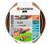 Шланг Gardena Comfort FLEX 13 мм (1/2") x 20 м с фиттингами